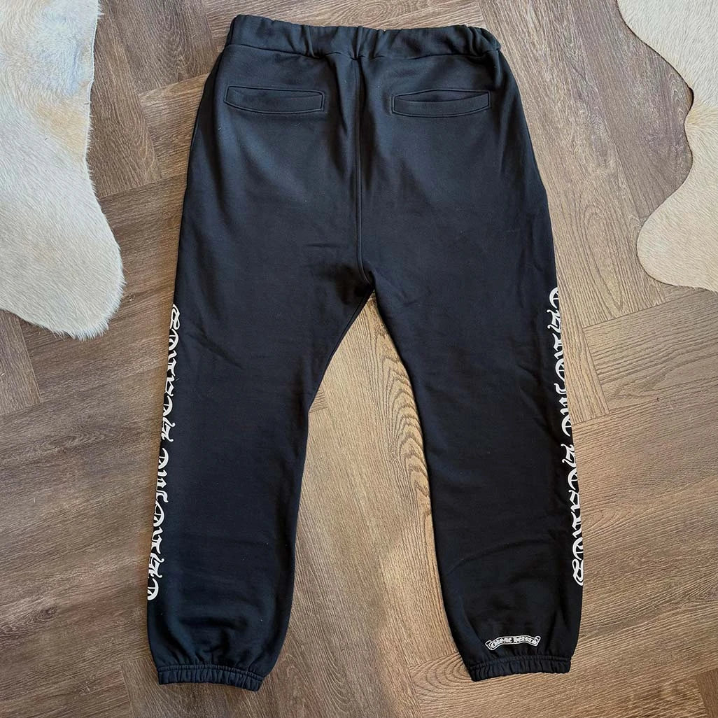 Chrome Hearts Black White Logo Sweatpants - Image 2