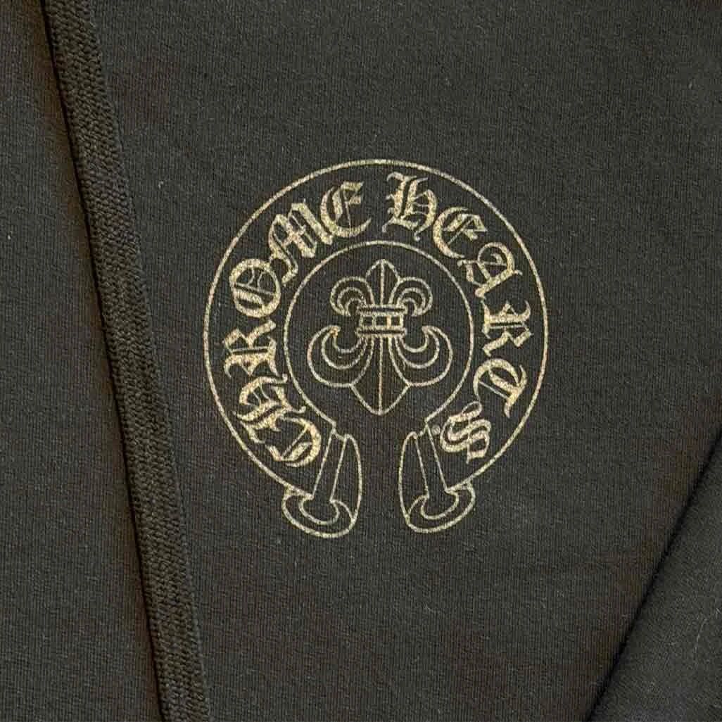 Chrome Hearts Cannes Exclusive Black Fleur Horseshoe Hoodie - Image 2