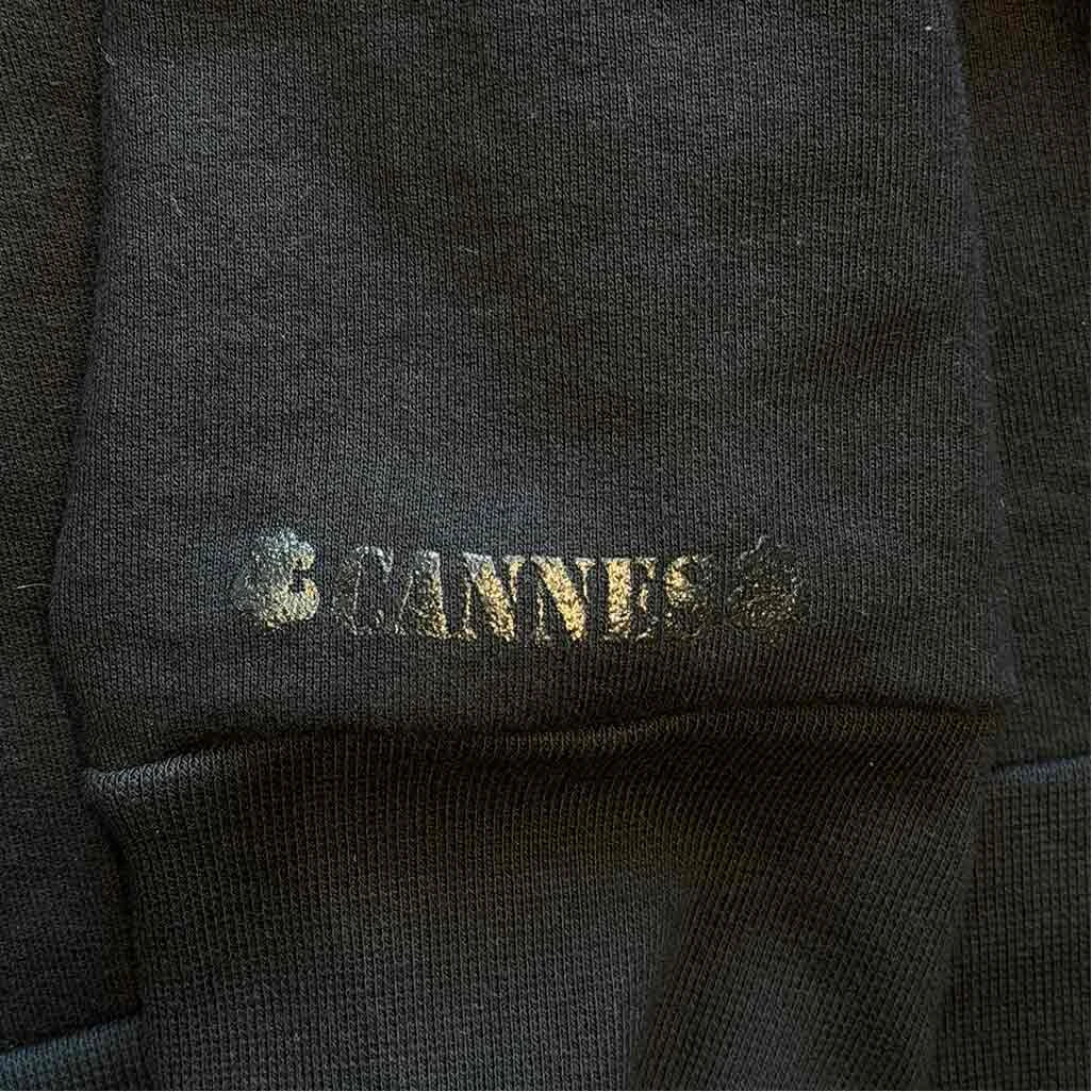 Chrome Hearts Cannes Exclusive Black Fleur Horseshoe Hoodie - Image 3