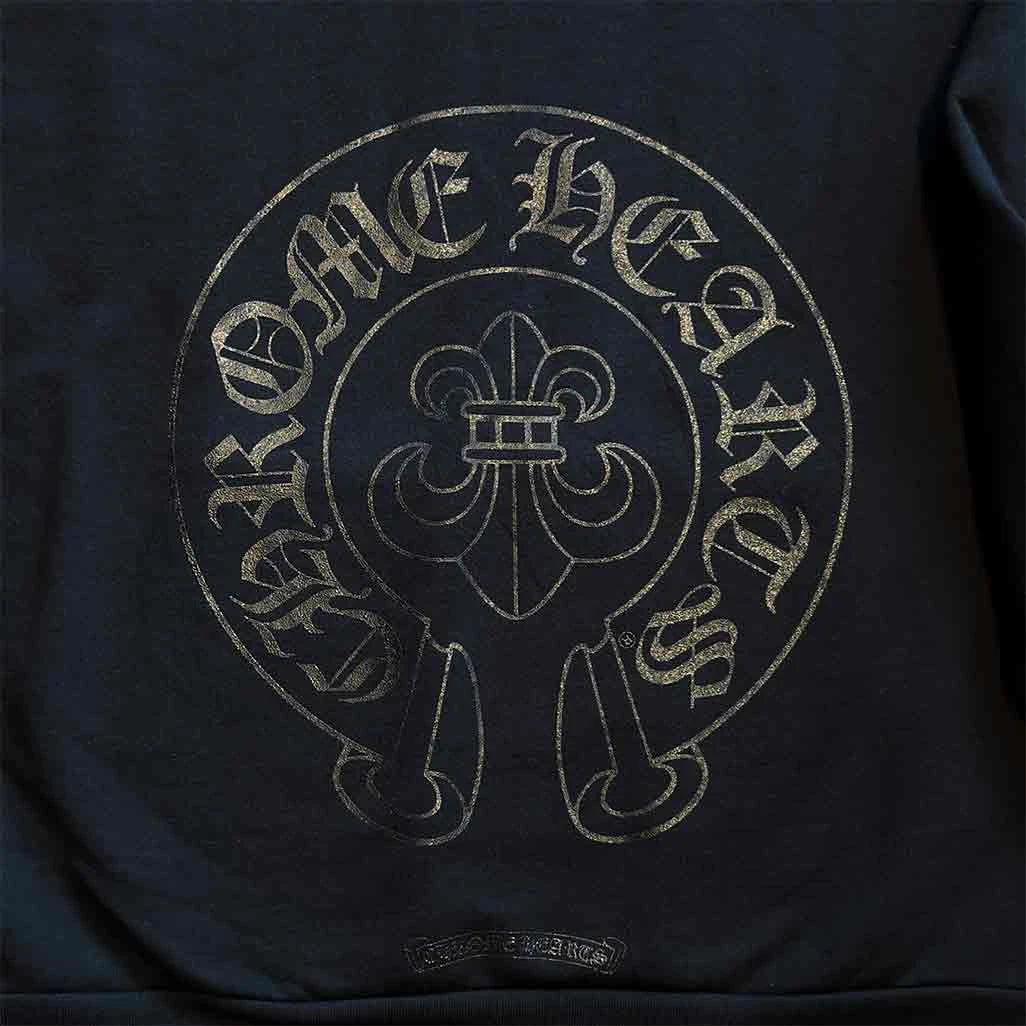 Chrome Hearts Cannes Exclusive Black Fleur Horseshoe Hoodie - Image 5