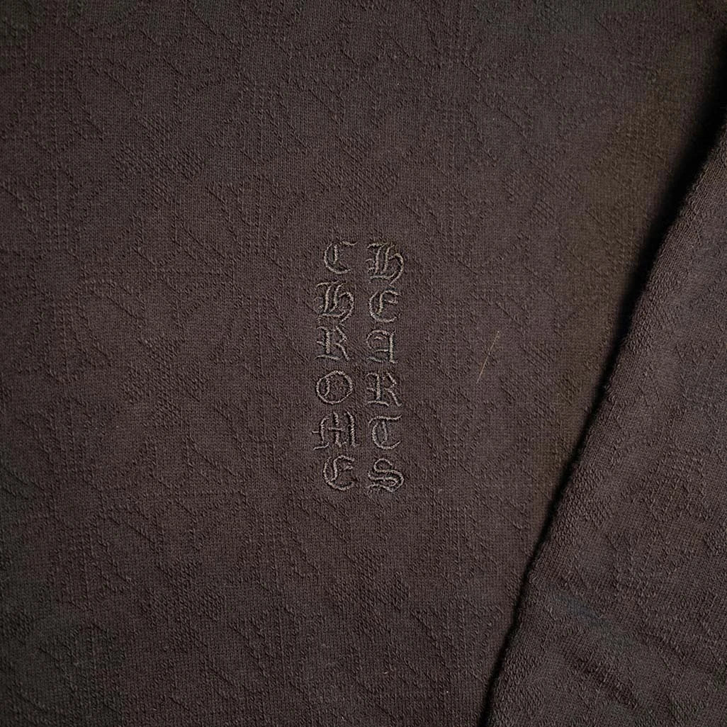 Chrome Hearts Monogram Patches Black Pullover Hoodie - Image 4