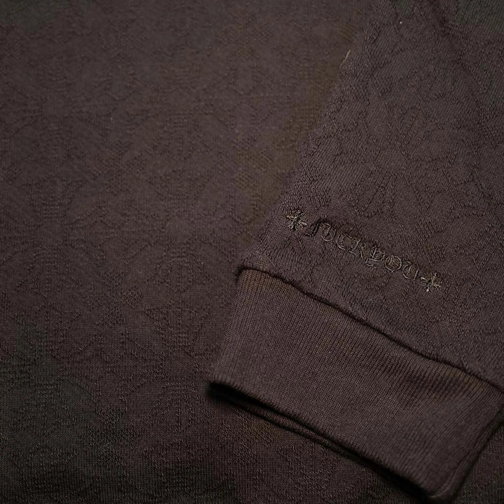Chrome Hearts Monogram Patches Black Pullover Hoodie - Image 5