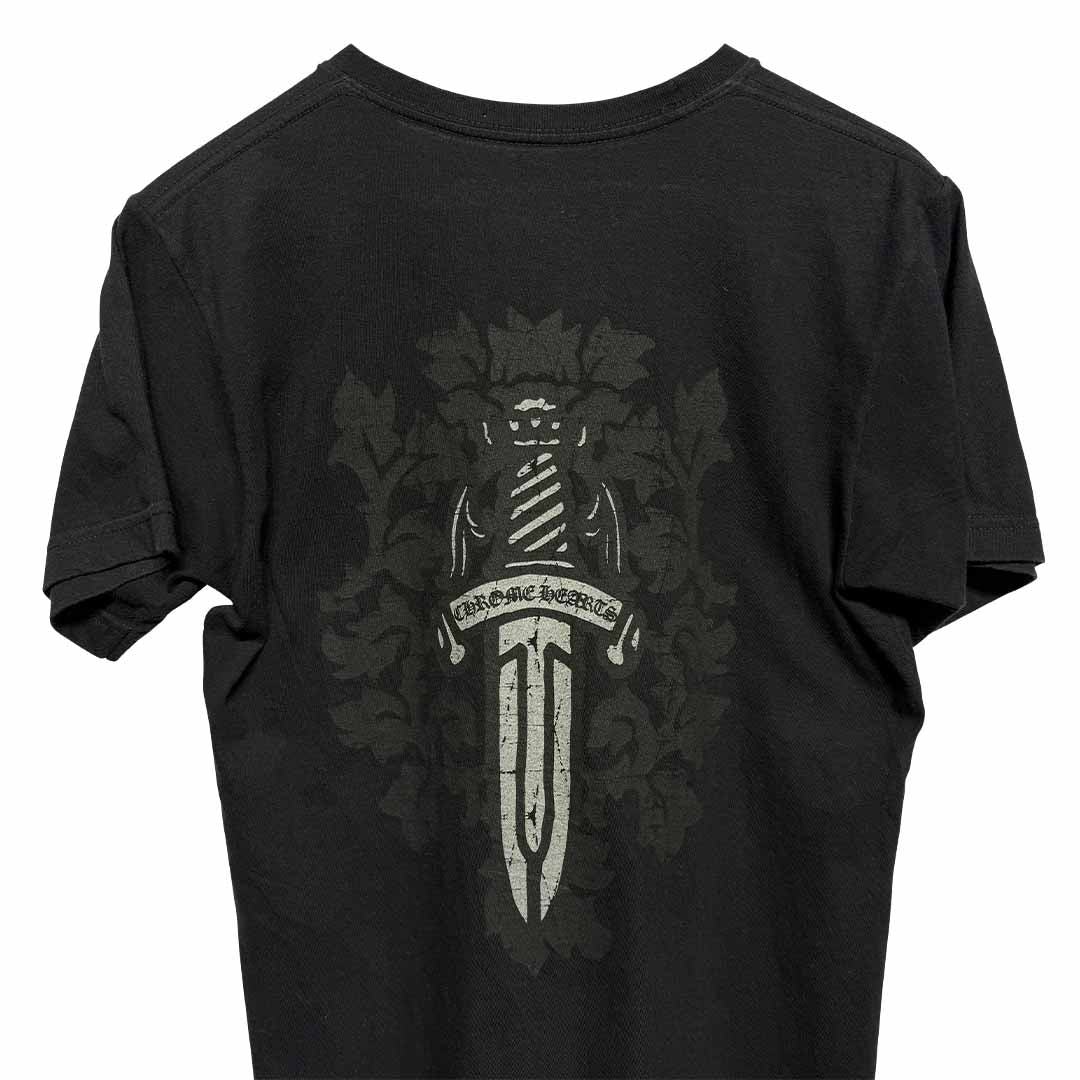 Chrome Hearts Dagger Motif T-Shirt Black - Image 3