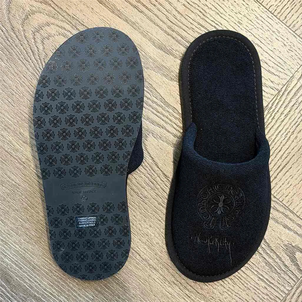 Chrome Hearts Hotel Slipper Black on Black - Image 3