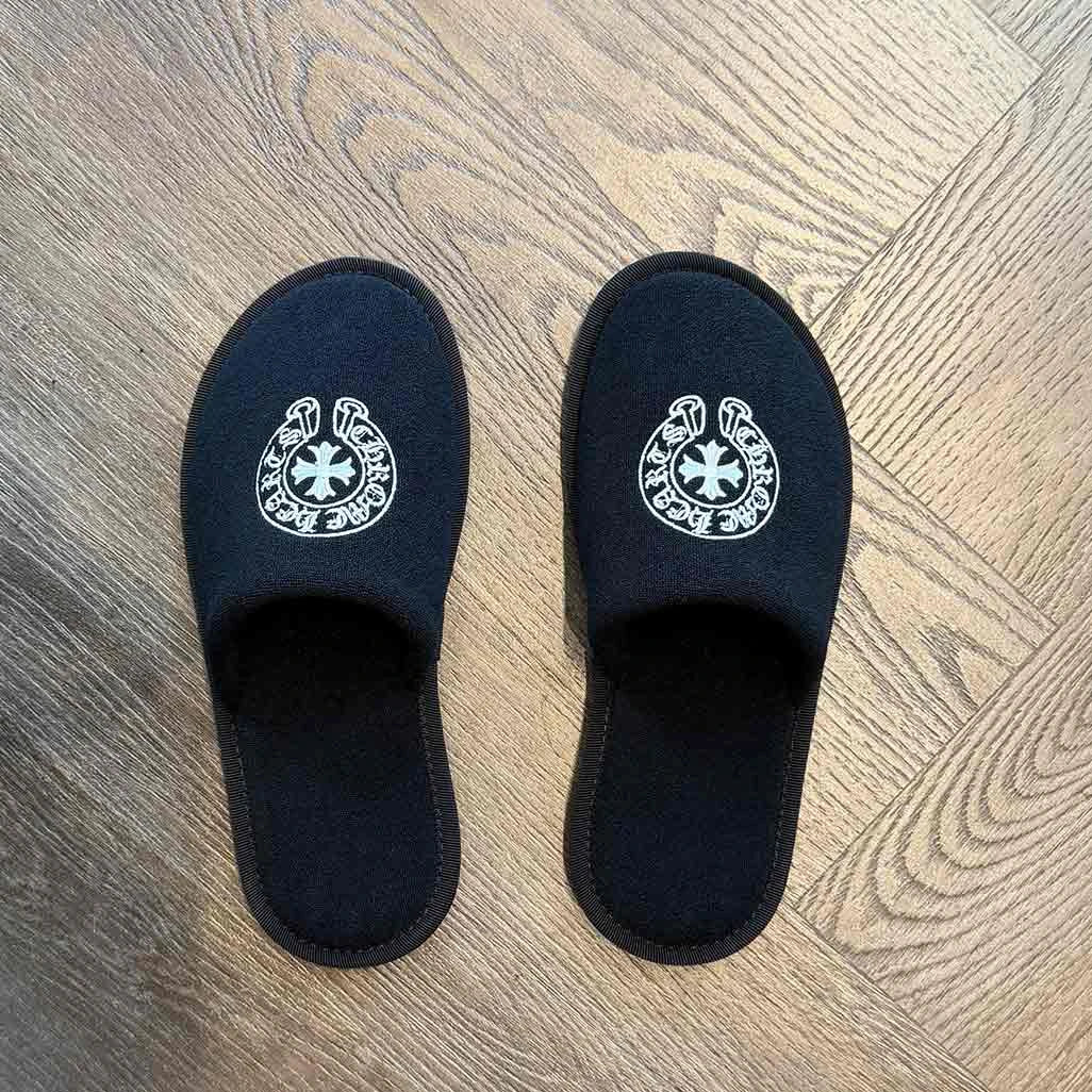 Chrome Hearts Hotel Slipper Black White - Image 2