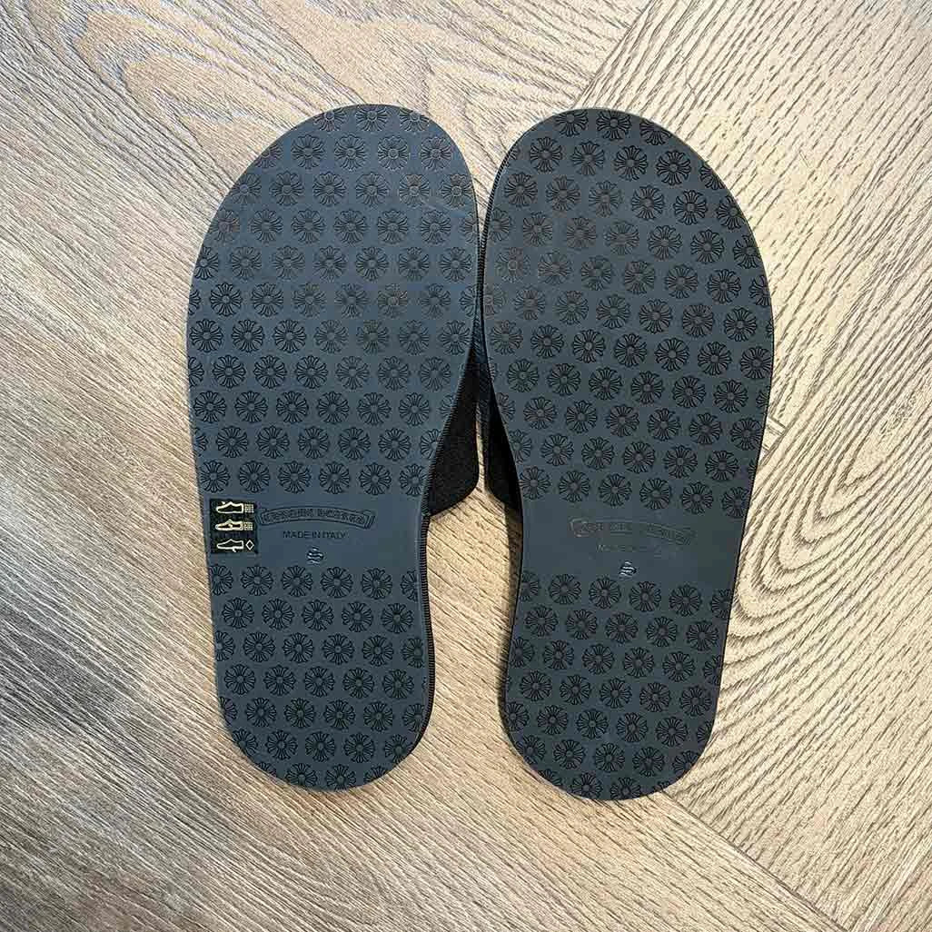 Chrome Hearts Hotel Slipper Black White - Image 4