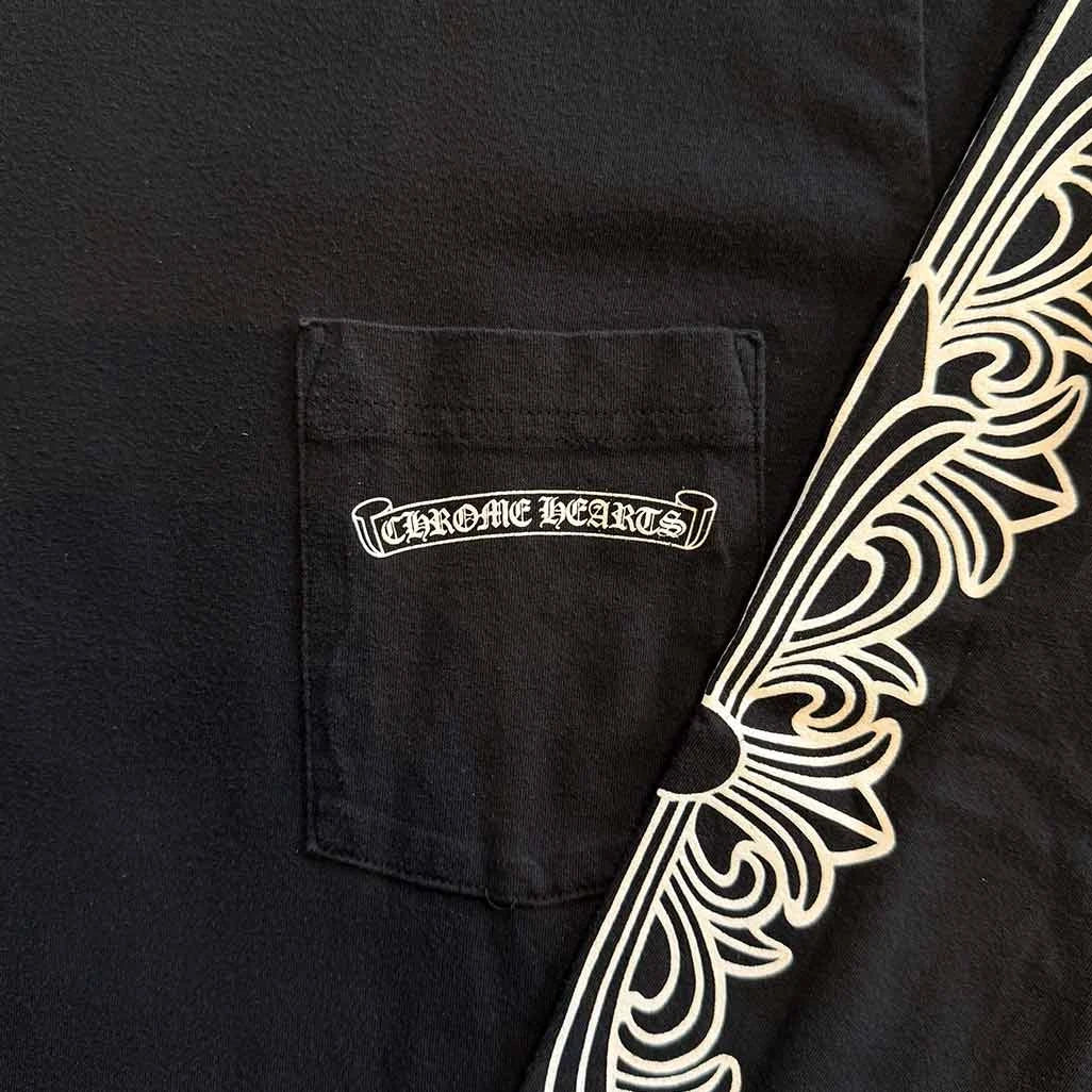 Chrome Hearts Floral Aspen Long Sleeve T-Shirt - Image 3