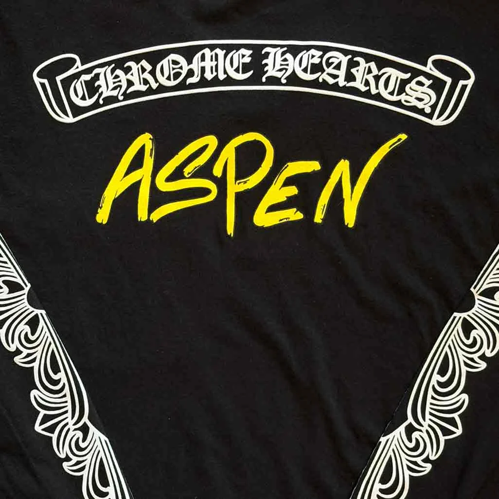 Chrome Hearts Floral Aspen Long Sleeve T-Shirt Black - Image 6