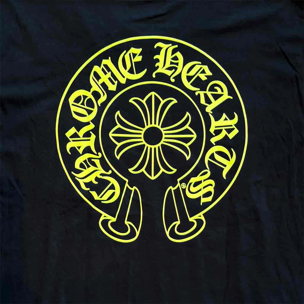 Chrome Hearts Floral Horseshoe Short Sleeve T-Shirt Black Neon - Image 5
