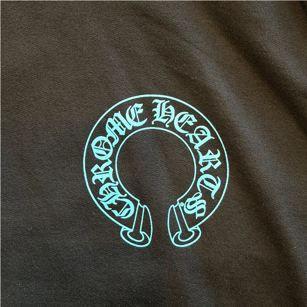Chrome Hearts Glitter Print Friends and Family Hoodie - Image 3