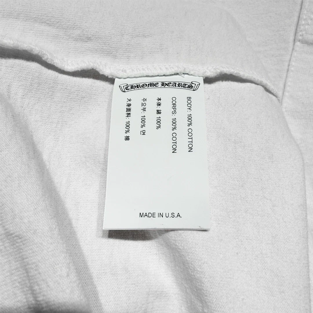 Chrome Hearts GRP Y Not Light Work Long Sleeve T-Shirt White - Image 4