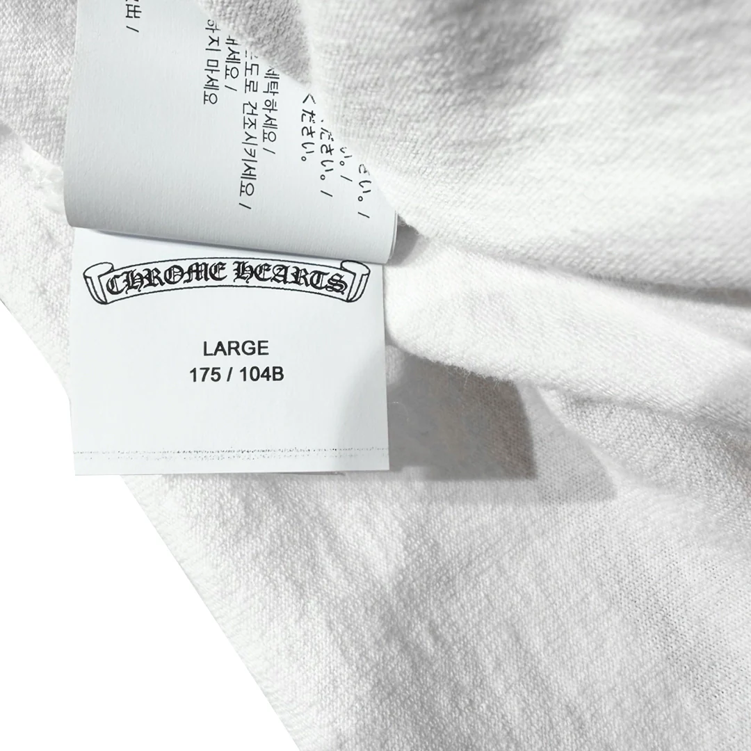 Chrome Hearts GRP Y Not Light Work Long Sleeve T-Shirt White - Image 5