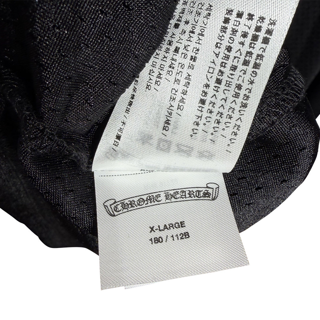 Chrome Hearts "HEARTS" Script Mesh Long Sleeve Jersey Black - Image 7