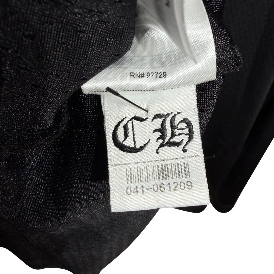 Chrome Hearts "HEARTS" Script Mesh Long Sleeve Jersey Black - Image 8