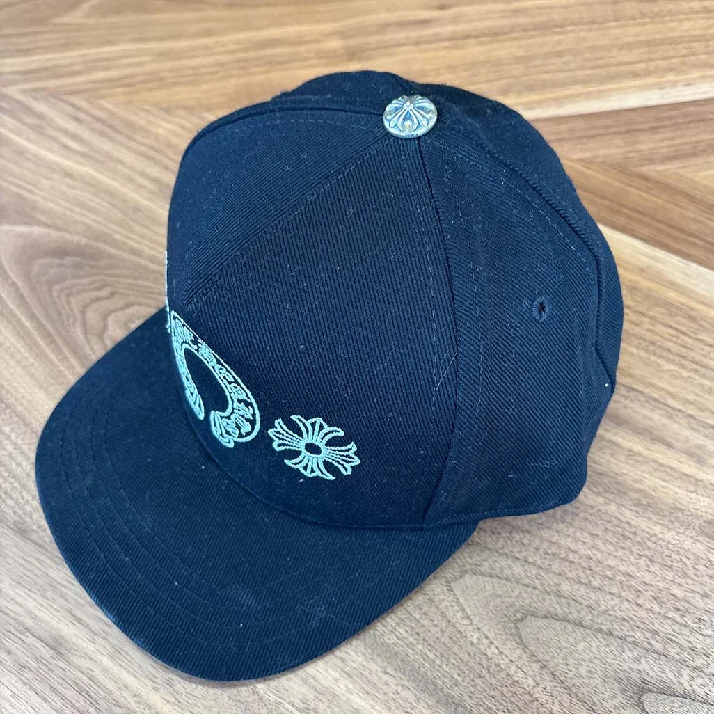 Chrome Hearts Horse Shoe Black Cap - Image 3