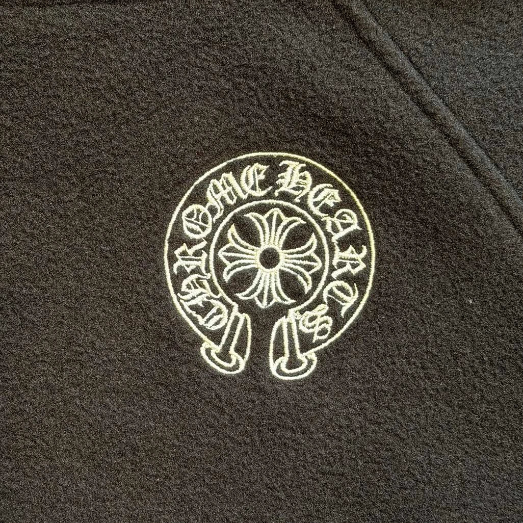 Chrome Hearts Horseshoe Fleeced Pullover Hoodie - Image 2
