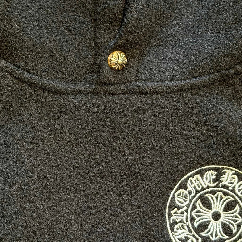Chrome Hearts Horseshoe Fleeced Pullover Hoodie - Image 3