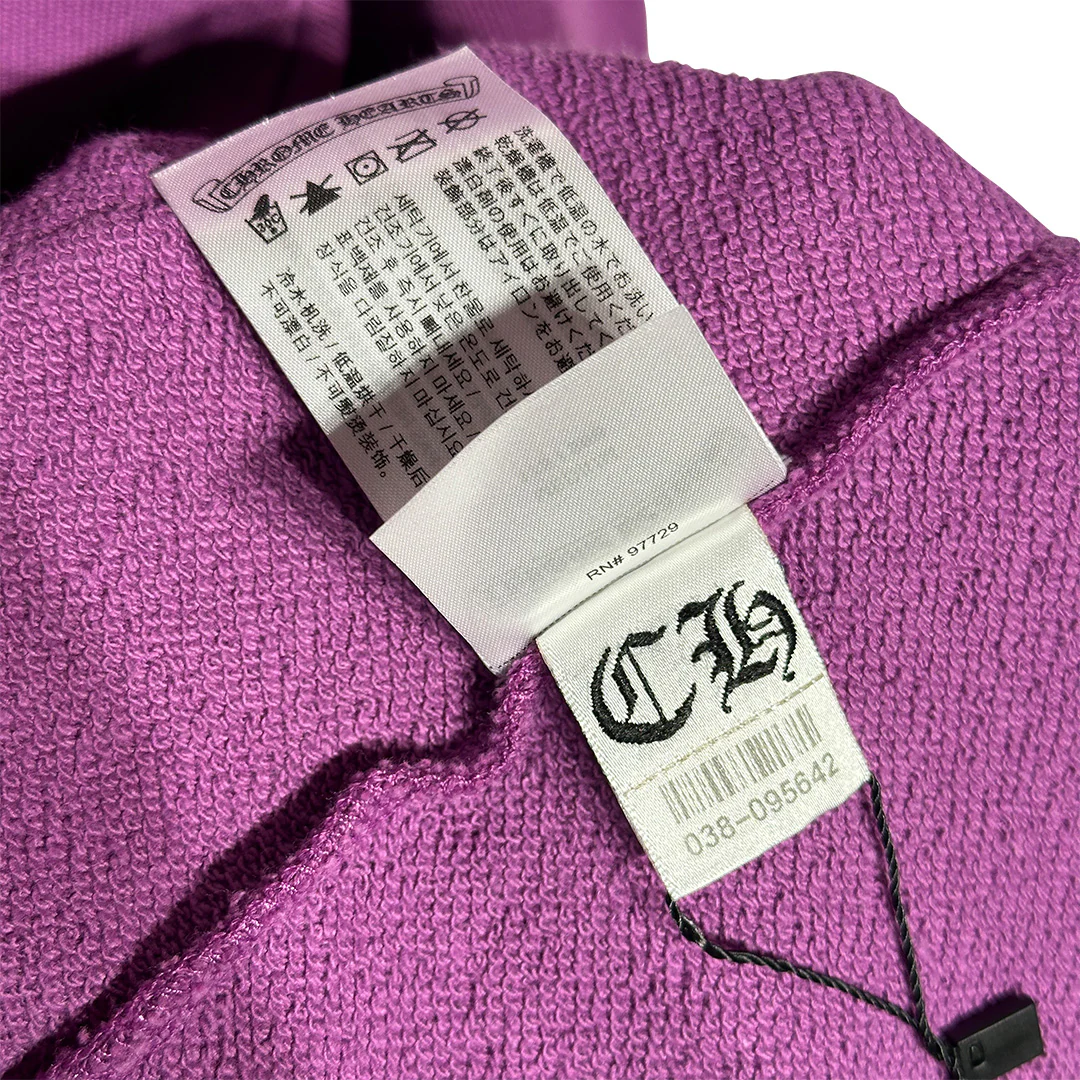 Chrome hearts Matty Boy I Want More Not Less Crewneck Hoodie Purple - Image 4