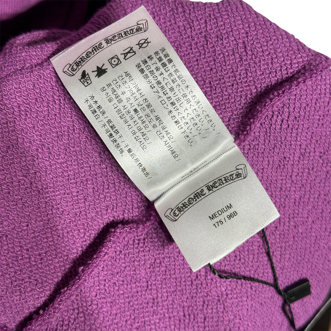 Chrome hearts Matty Boy I Want More Not Less Crewneck Hoodie Purple - Image 5