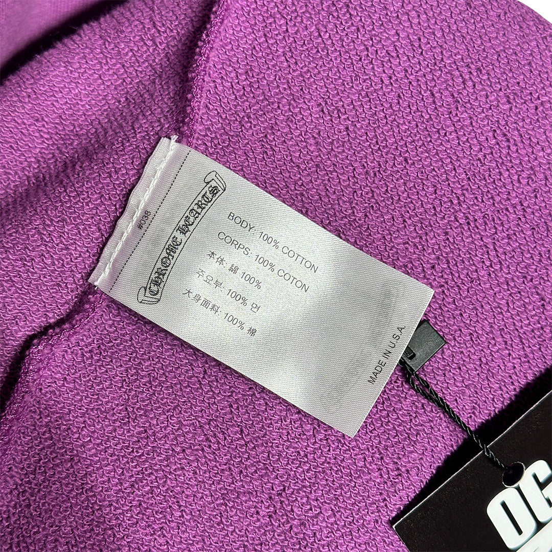 Chrome hearts Matty Boy I Want More Not Less Crewneck Hoodie Purple - Image 6