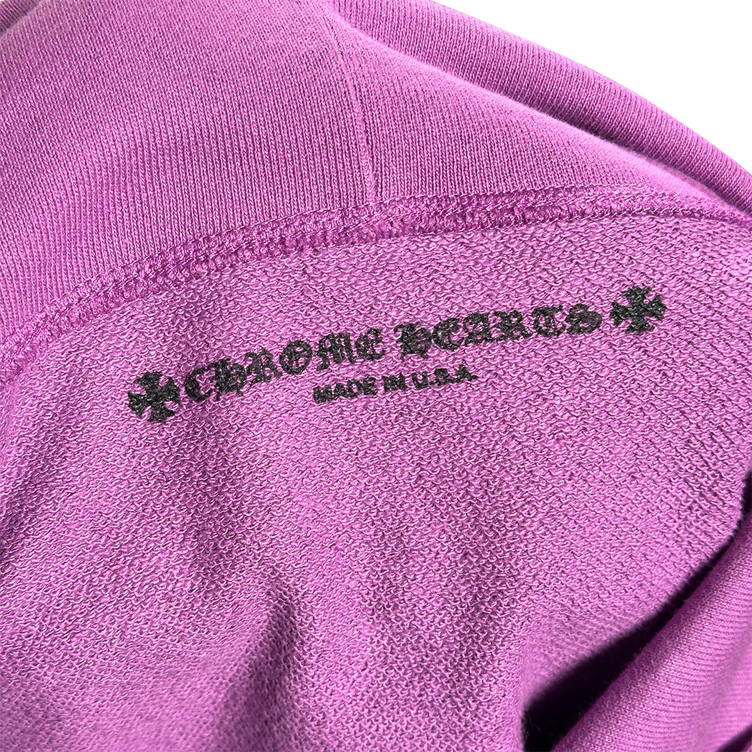 Chrome hearts Matty Boy I Want More Not Less Crewneck Hoodie Purple - Image 7