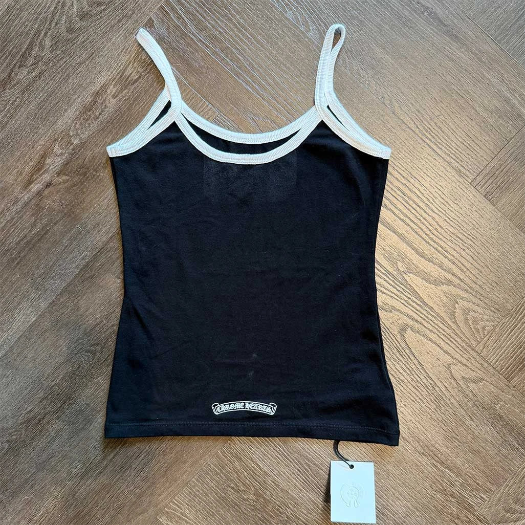 Chrome Hearts Black White Horseshoe Tank Top - Image 3
