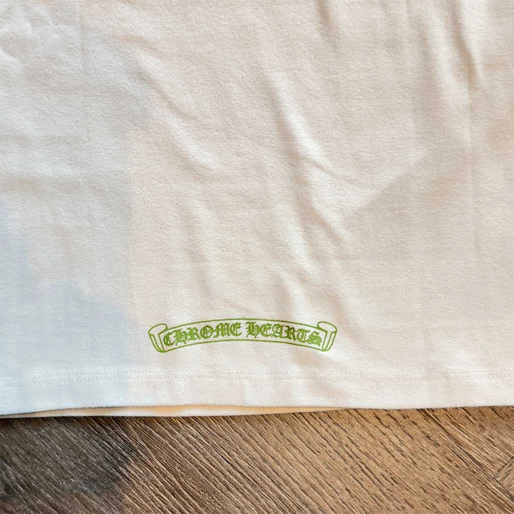 Chrome Hearts White Green Horseshoe Tank Top - Image 3