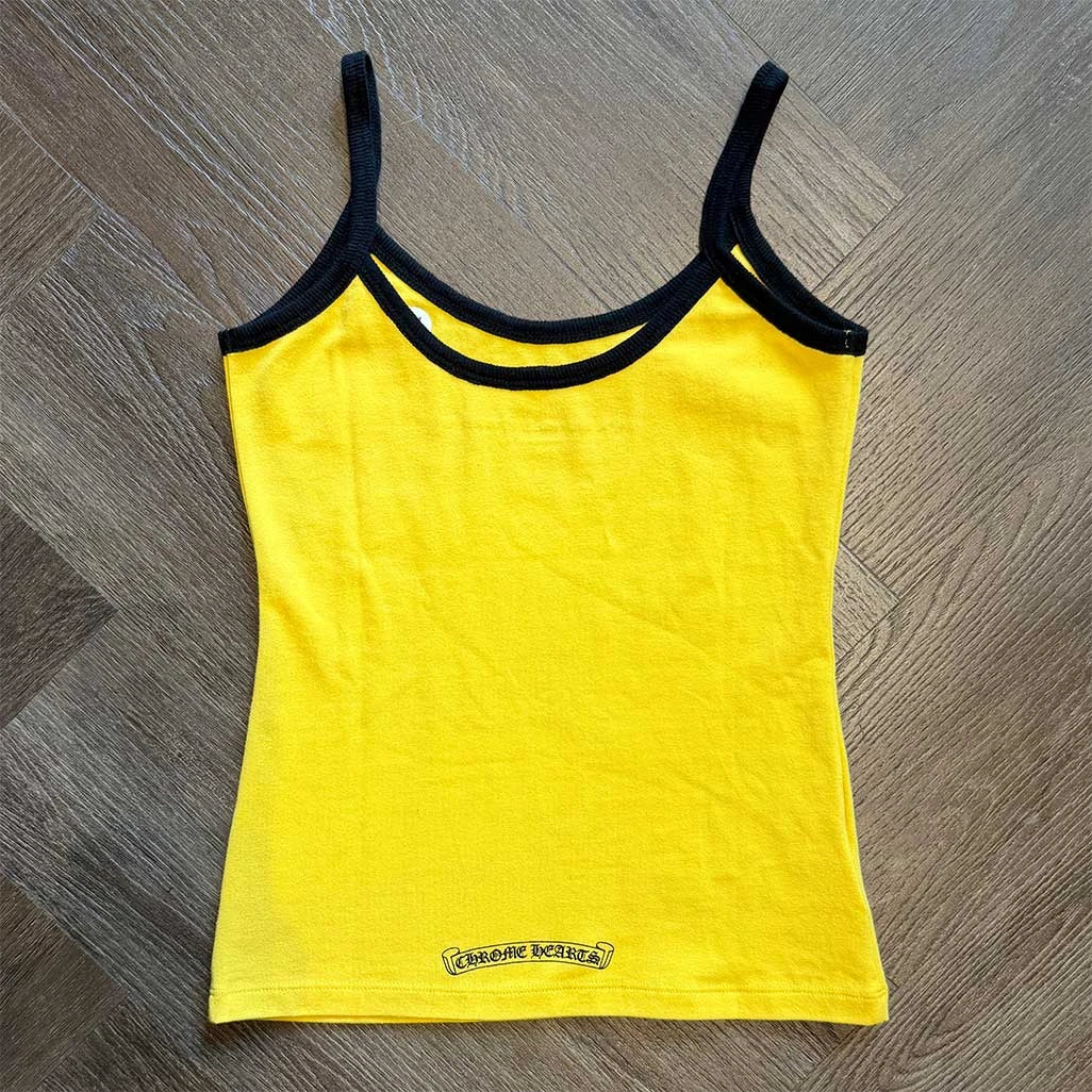 Chrome Hearts Yellow Black Horseshoe Tank Top - Image 3
