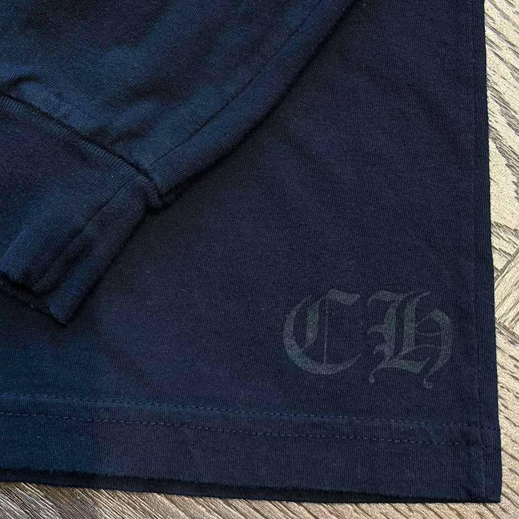 Chrome Hearts Horseshoe & Old English Long-Sleeve Pocket T-Shirt - Image 3