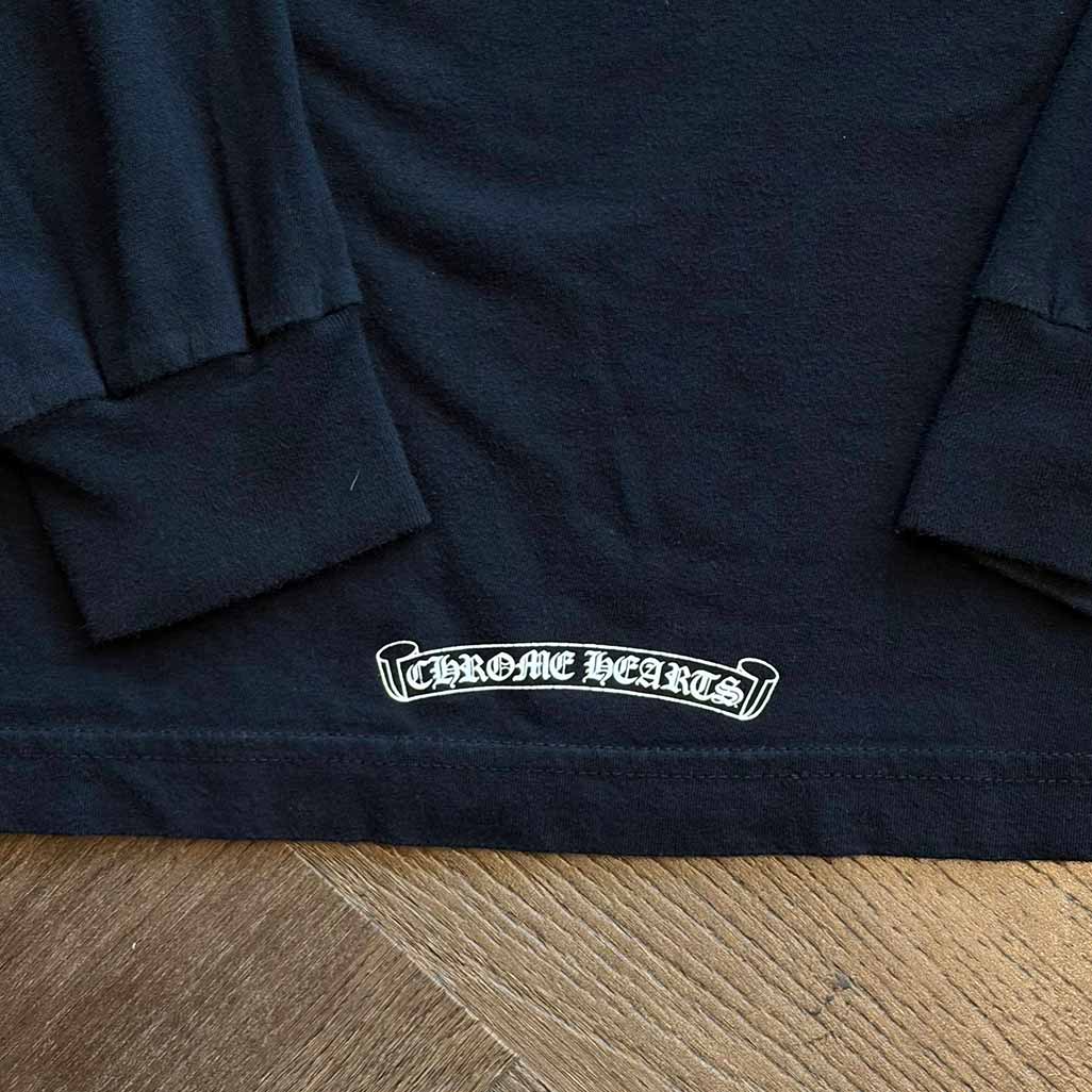 Chrome Hearts Horseshoe & Old English Long-Sleeve Pocket T-Shirt - Image 5