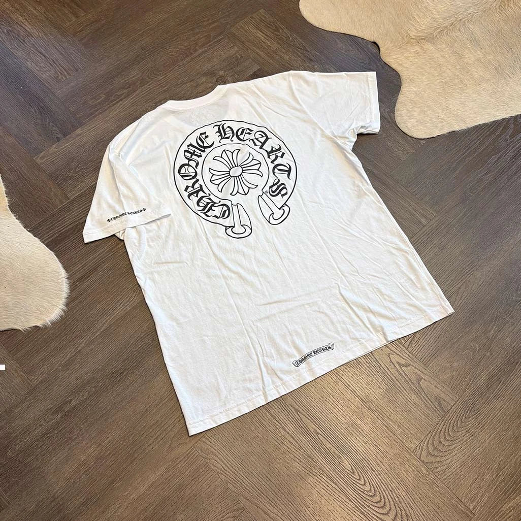 Chrome Hearts Horse Shoe White T-Shirt - Image 2