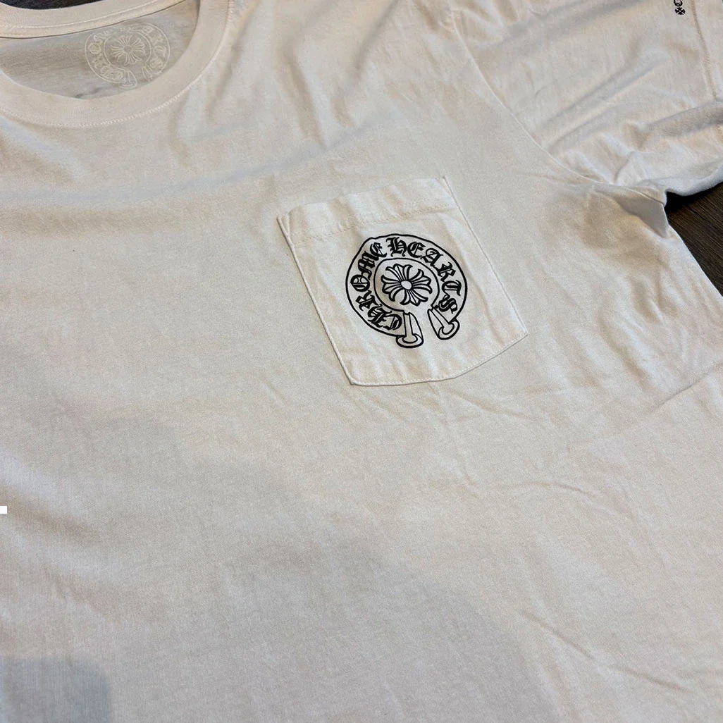 Chrome Hearts Horse Shoe White T-Shirt - Image 4