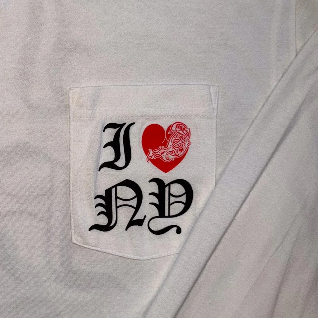 Chrome Hearts 'I Heart New York' White Long Sleeve T-Shirt - Image 3