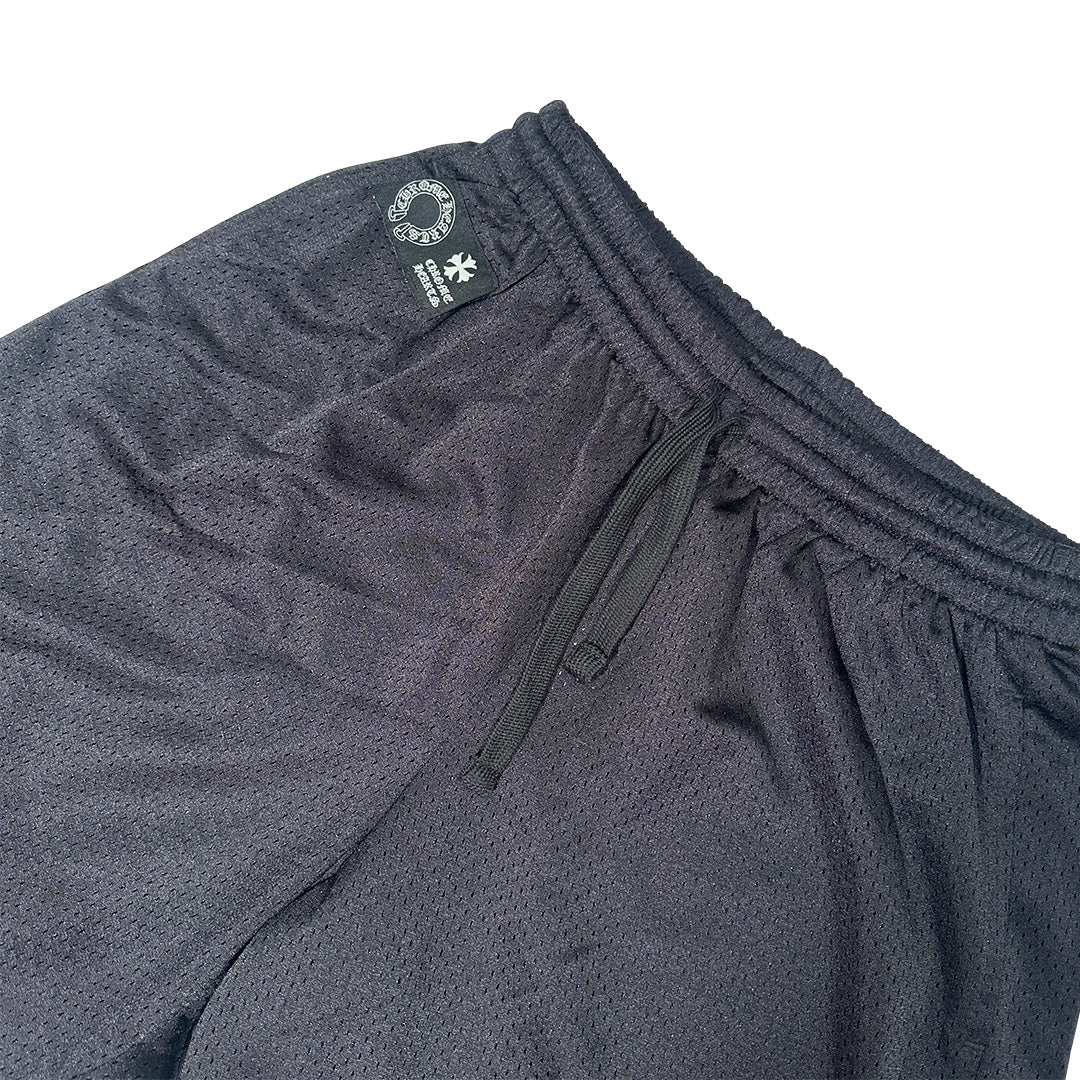 Chrome Hearts Mesh Varsity Shorts Black - Image 3
