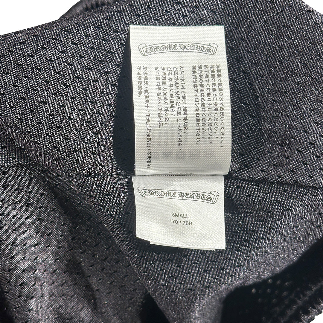 Chrome Hearts Mesh Varsity Shorts Black - Image 5