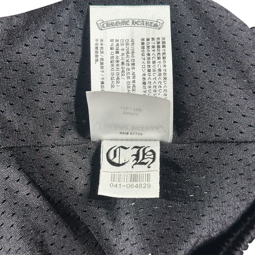 Chrome Hearts Mesh Varsity Shorts Black - Image 6