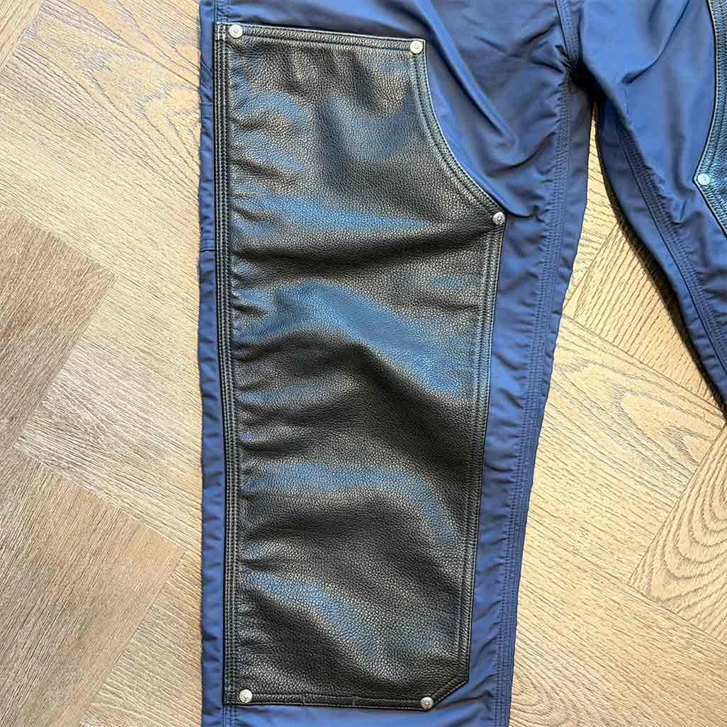 Chrome Hearts Leather Double Knee Nylon Carpenter Pants - Image 3