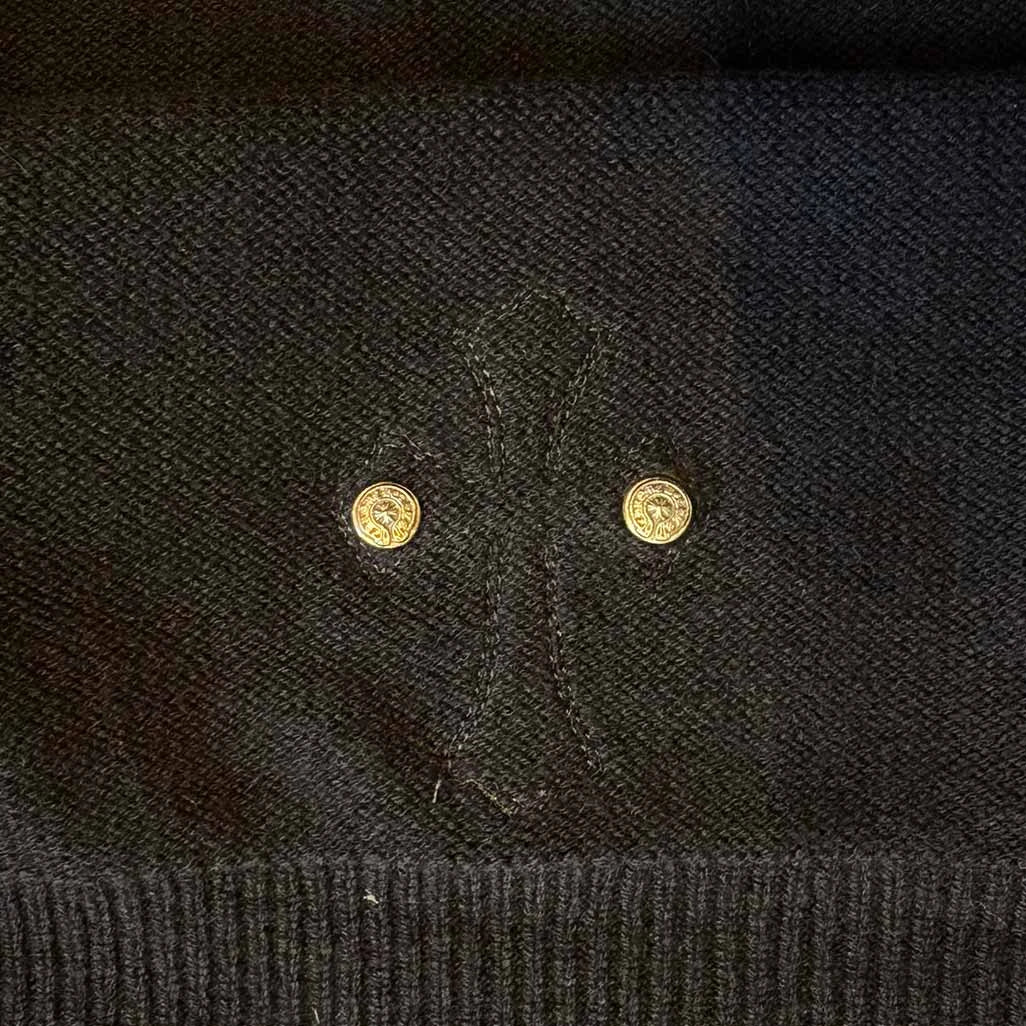 Chrome Hearts Cashmere Pullover Patch Hoodie - Image 4