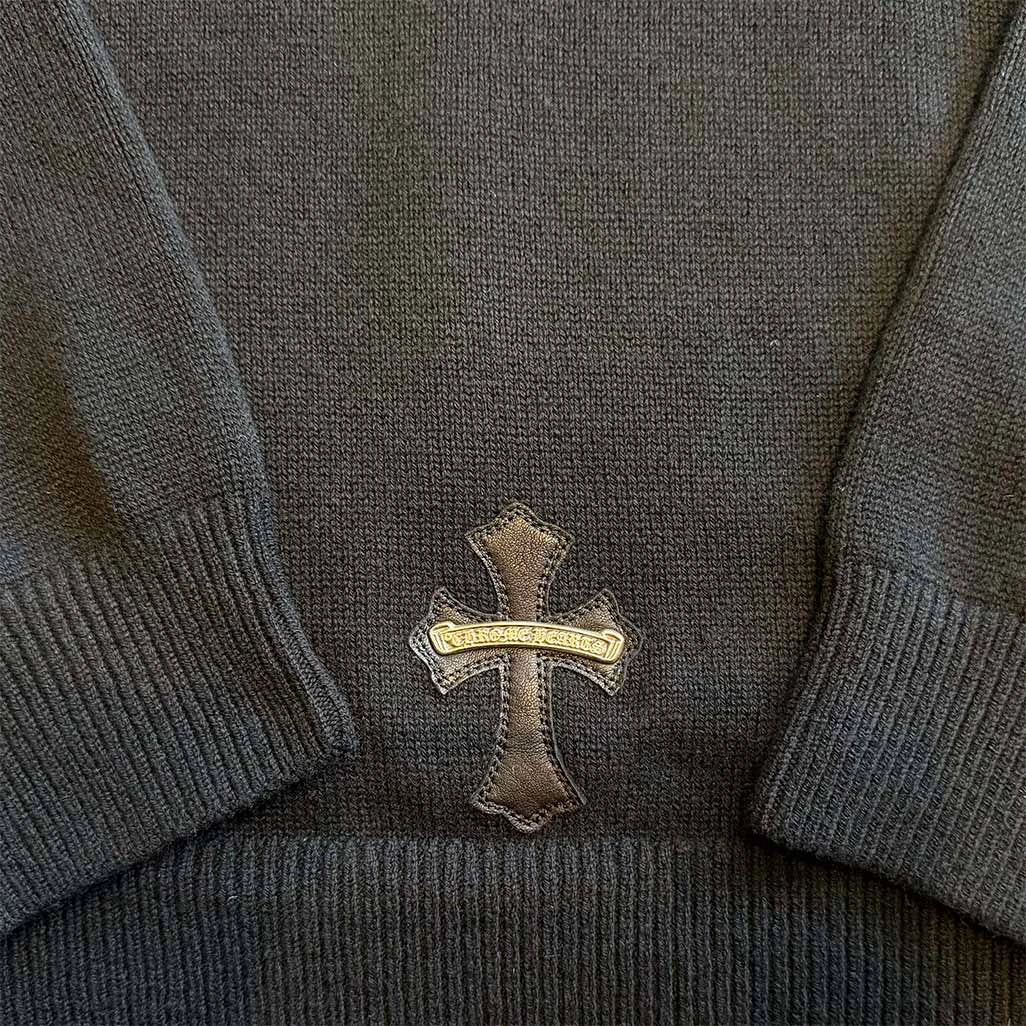 Chrome Hearts Cashmere Pullover Patch Hoodie - Image 5