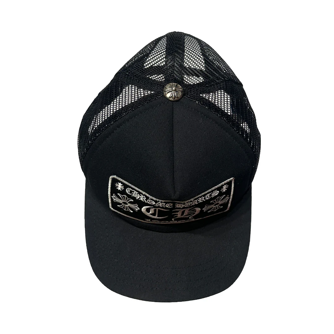 Chrome Hearts London Trucker Cap Black White - Image 3