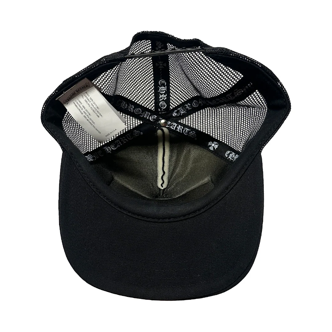 Chrome Hearts London Trucker Cap Black White - Image 4