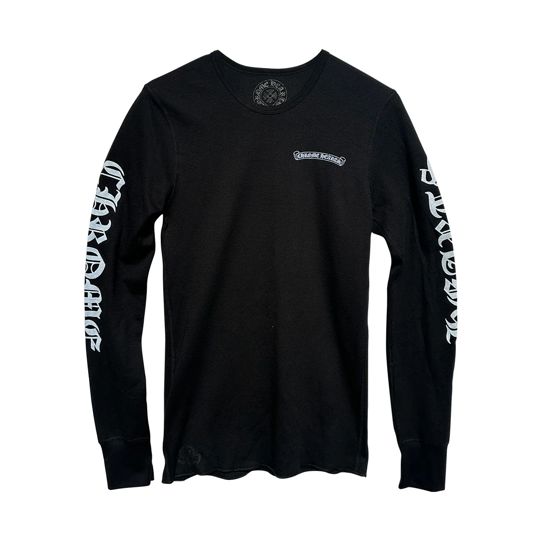 Chrome Hearts Long Sleeve Waffle Black and Blue