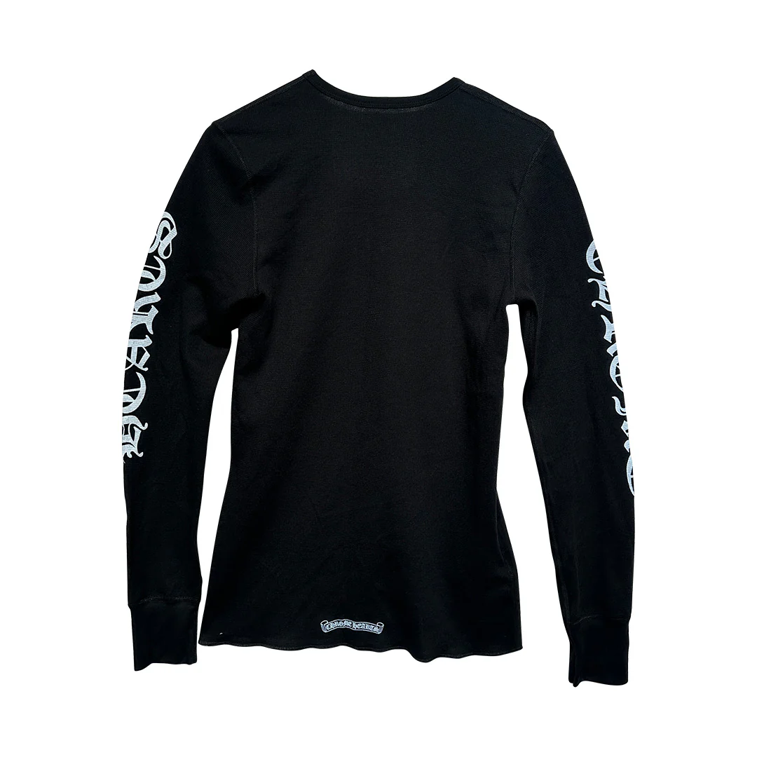 Chrome Hearts Long Sleeve Waffle Black and Blue - Image 2