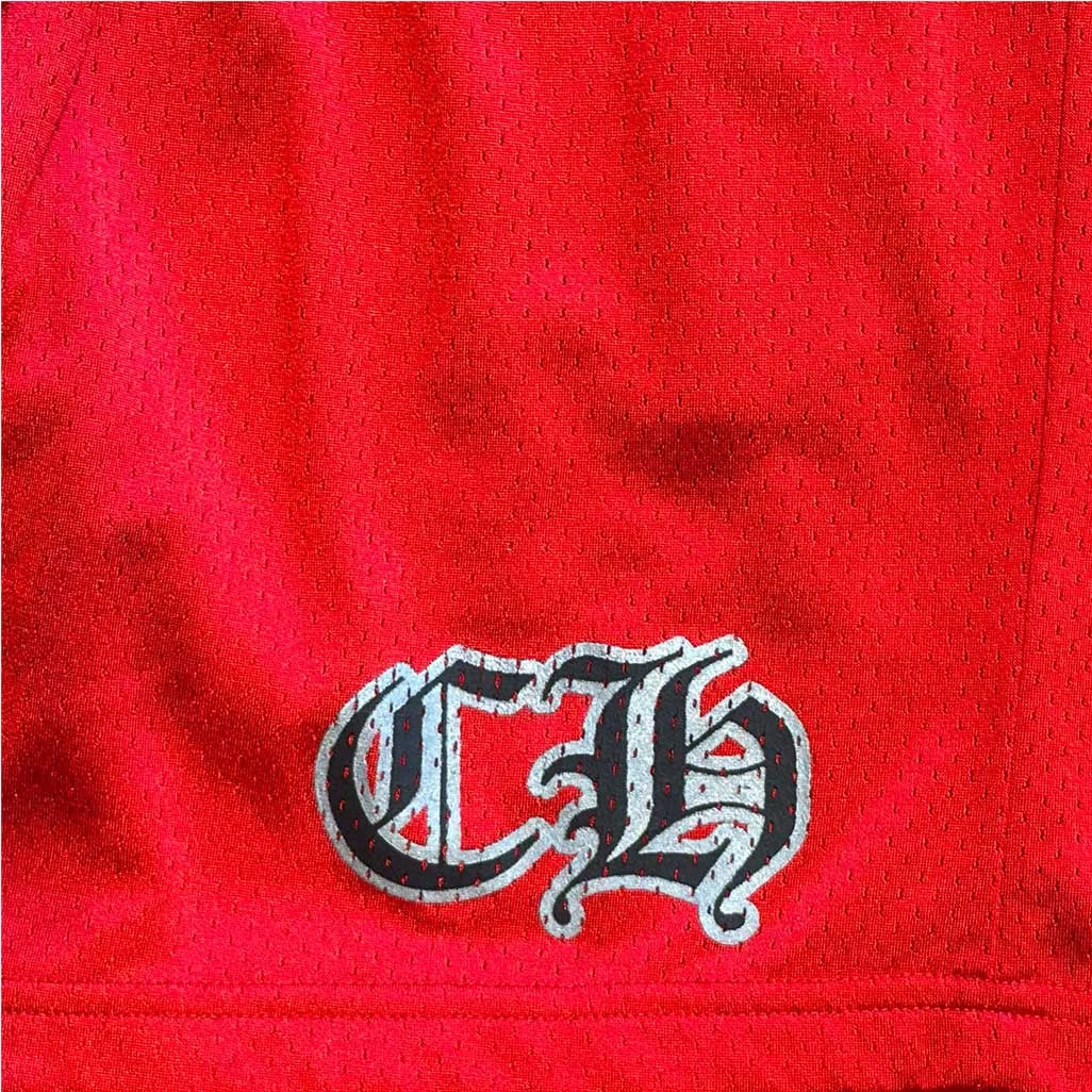 Chrome Hearts Red Matty Boy 99 Shorts - Image 3
