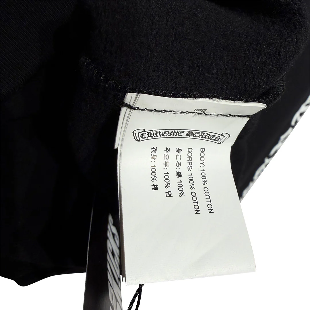 Chrome Hearts Matty Boy Chomper Horseshoe Hoodie Black - Image 6