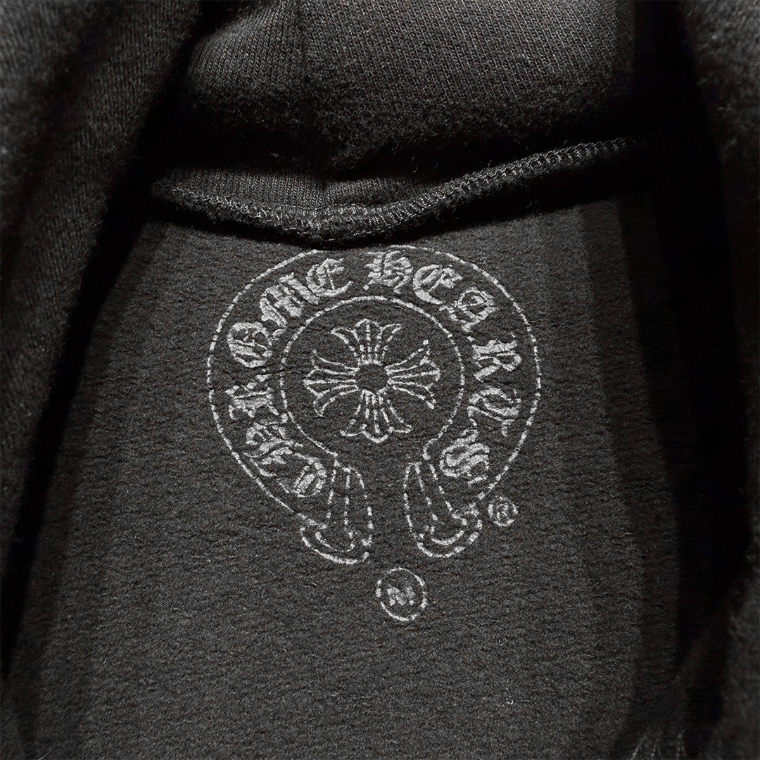 Chrome Hearts Matty Boy Chomper Horseshoe Hoodie Black - Image 9