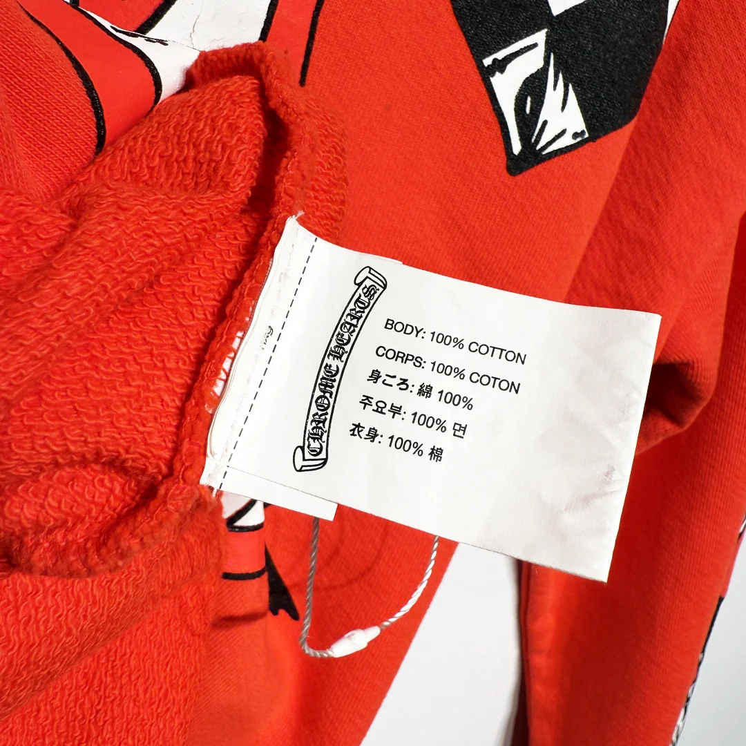 Chrome Hearts Matty Boy Chomper Red Sweatshirt - Image 4