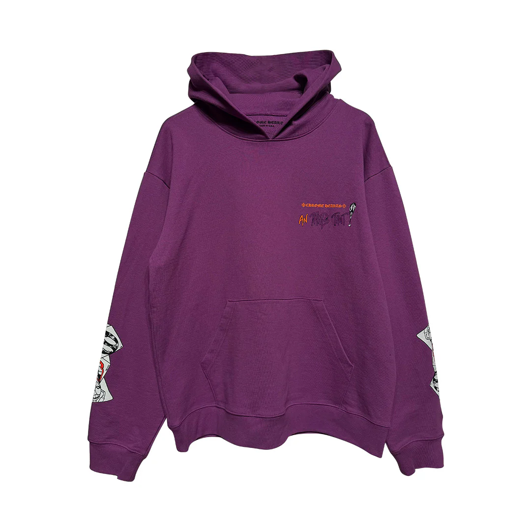 Chrome Hearts Matty Boy I Want More Not Less Purple Hoodie
