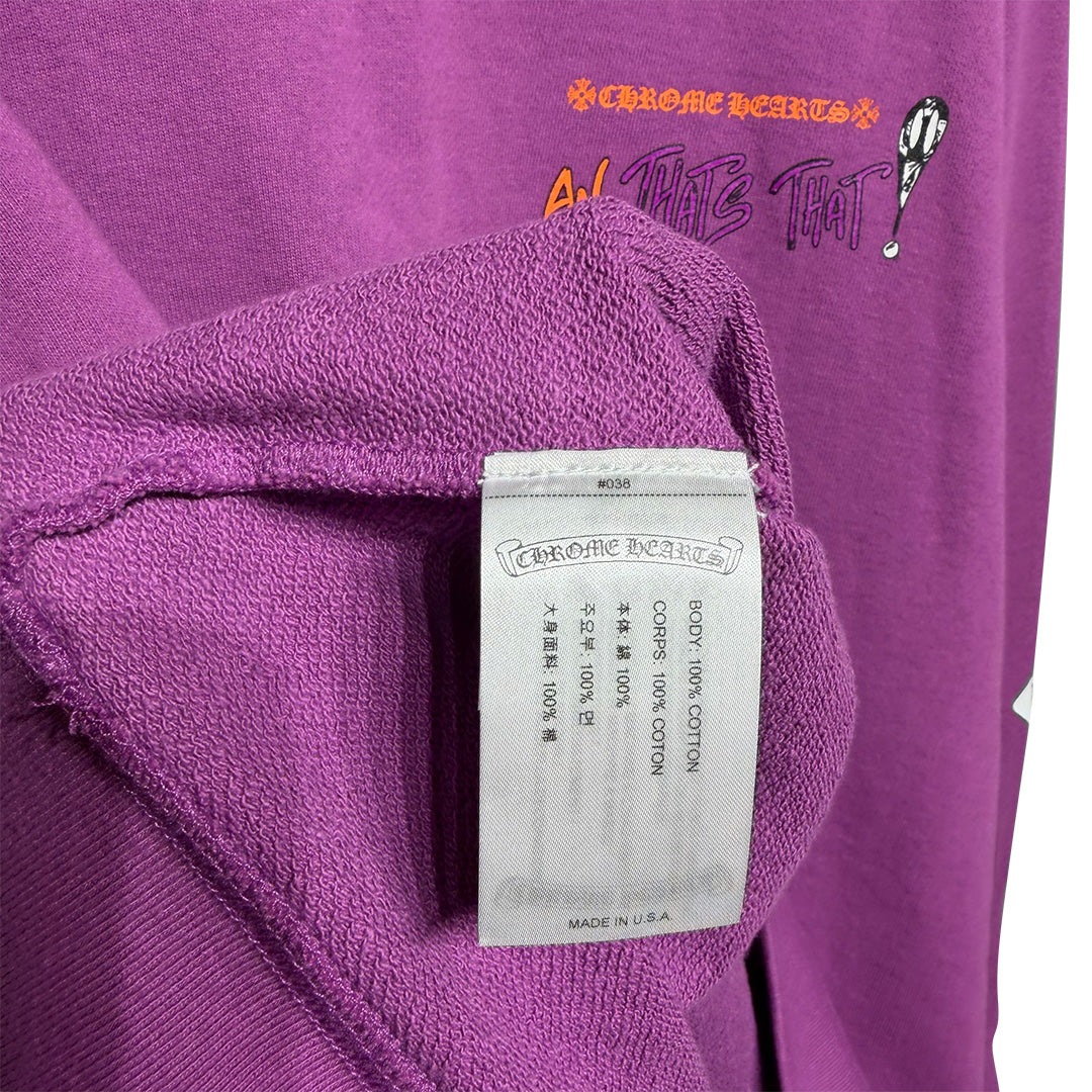 Chrome Hearts Matty Boy I Want More Not Less Purple Hoodie - Image 8