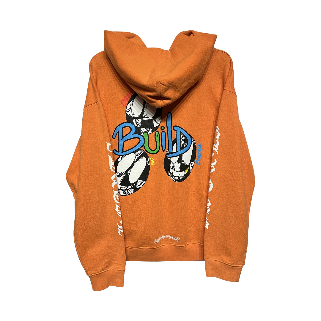 Chrome Hearts Matty Boy Link & Build Hoodie Orange - Image 2